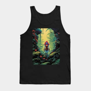 Blue Woman in the Woods Tank Top